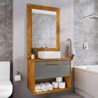 Kit Para Banheiro Espelho Ribeiro Naturalle/titanium