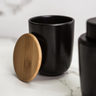 Kit Para Banheiro Lavabo 3 Peças Com Bandeja De Bambu Dispens