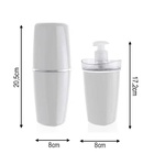 Kit Para Banheiro Para Pia Com Porta Escova Porta Algodão E S