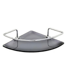 Kit Para Banheiro Porta Shampoo De Canto Fumê 4  Peças