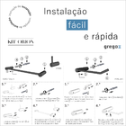 Kit Para Banheiro Prateleira 5 Peças Luxo Slim 502lsa
