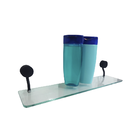 Kit Para Banheiro Steel Design Metal E Vidro 6 Peças Redondo