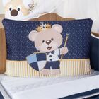 Kit Para Berço Bebê Aquarelado Urso Escudo 10 Peças - Azul Cl