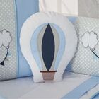 Kit Para Berço Bebê Balão 10 Peças - Azul
