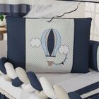 Kit Para Berço Bebê Balão 10 Peças - Marinho