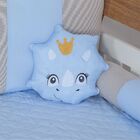 Kit Para Berço Bebê Dinossauro 13 Peças - Azul