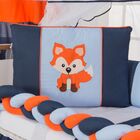 Kit Para Berço Bebê Rapozinha 13 Peças - Azul