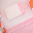 Kit Para Berço Bebê Rapozinha 13 Peças - Rosa - 100% Poliéster