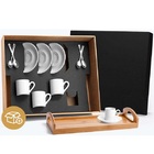 Kit Para Cafe Com Bandeja 13 Peças Welf Kt-90095