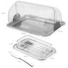 Kit Para Café Em Aço Inox Queijeira Porta Pão Manteigueira Es