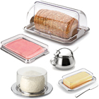 Kit Para Café Em Aço Inox Queijeira Porta Pão Manteigueira Es