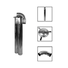Kit Para Chaminé Inox 110 Mm - 5 Pçs - Fp