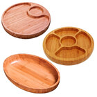 Kit para Churrasco com 3 Bandejas Gamelas em Bambu Mor