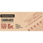 Kit Para Churrasco Tramontina Dynamic 15 Peças Aço Inox Com M