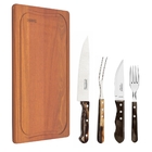 Kit Para Churrasco Tramontina Jogo 15 Peças Polywood Castanho