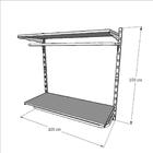 Kit Para Closet Com 10 Peças Regulável 100x100 Cm Tonalidade