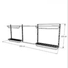 Kit Para Closet Com 10 Peças Regulável 300x100 Cm Tonalidade