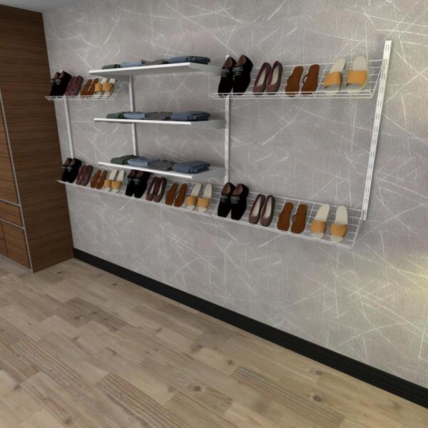 Kit Para Closet Com 10 Peças Regulável 300x100 Cm Tonalidade