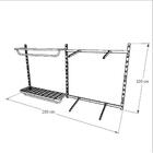 Kit Para Closet Com 11 Peças Regulável 200x100 Cm Tonalidade