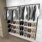 Kit Para Closet Com 11 Peças Regulável 200x200 Cm Tonalidade