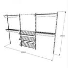 Kit Para Closet Com 12 Peças Regulável 300x200 Cm Tonalidade