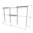 Kit Para Closet Com 12 Peças Regulável 300x200 Cm Tonalidade