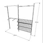 Kit Para Closet Com 13 Peças Regulável 200x200 Cm Tonalidade