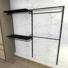 Kit Para Closet Com 13 Peças Regulável 200x200 Cm Tonalidade