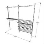 Kit Para Closet Com 13 Peças Regulável 200x200 Cm Tonalidade