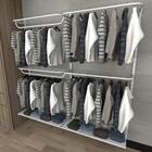 Kit Para Closet Com 13 Peças Regulável 200x200 Cm Tonalidade