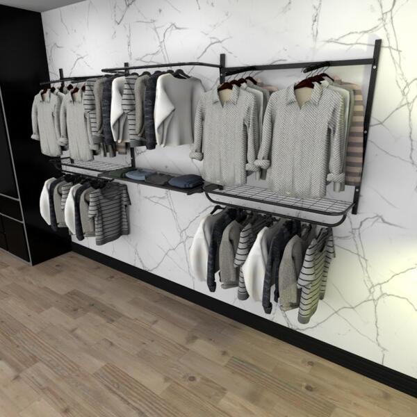 Kit Para Closet Com 13 Peças Regulável 300x100 Cm Tonalidade