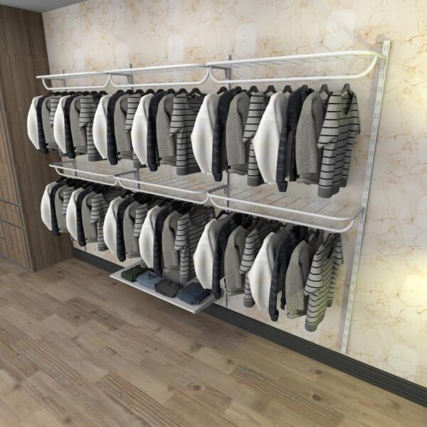 Kit Para Closet Com 13 Peças Regulável 300x200 Cm Tonalidade