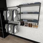 Kit Para Closet Com 14 Peças Regulável 200x100 Cm Tonalidade