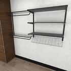 Kit Para Closet Com 14 Peças Regulável 200x100 Cm Tonalidade