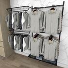 Kit Para Closet Com 14 Peças Regulável 200x200 Cm Tonalidade