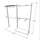 Kit Para Closet Com 14 Peças Regulável 200x200 Cm Tonalidade