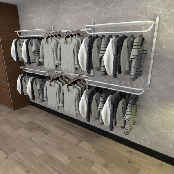 Kit Para Closet Com 14 Peças Regulável 300x100 Cm Tonalidade