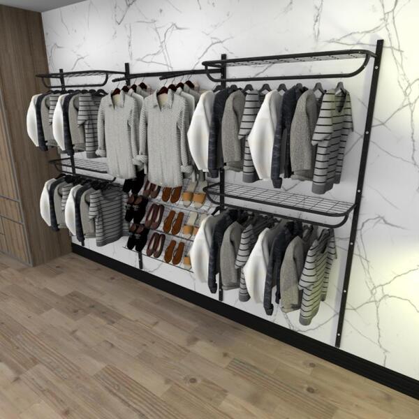 Kit Para Closet Com 14 Peças Regulável 300x200 Cm Tonalidade