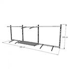 Kit Para Closet Com 15 Peças Regulável 300x100 Cm Tonalidade