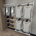 Kit Para Closet Com 16 Peças Regulável 200x200 Cm Tonalidade