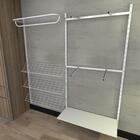 Kit Para Closet Com 16 Peças Regulável 200x200 Cm Tonalidade