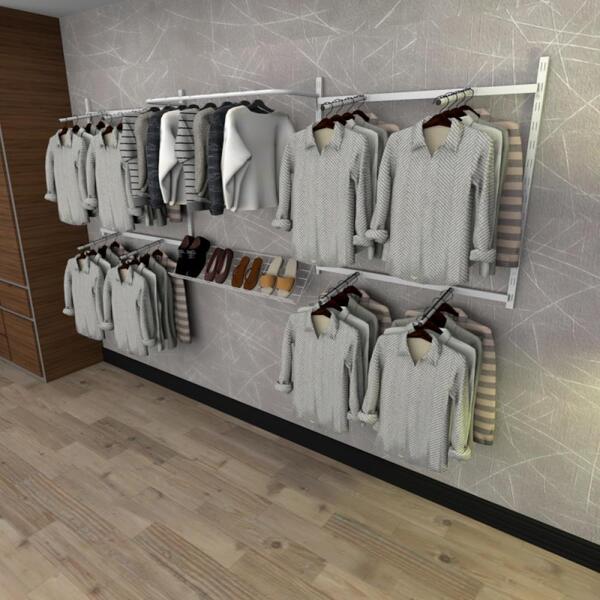 Kit Para Closet Com 17 Peças Regulável 300x100 Cm Tonalidade