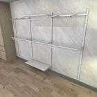 Kit Para Closet Com 17 Peças Regulável 300x200 Cm Tonalidade