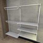 Kit Para Closet Com 18 Peças Regulável 200x200 Cm Tonalidade