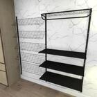 Kit Para Closet Com 18 Peças Regulável 200x200 Cm Tonalidade