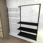 Kit Para Closet Com 18 Peças Regulável 200x200 Cm Tonalidade