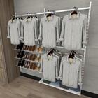 Kit Para Closet Com 18 Peças Regulável 200x200 Cm Tonalidade