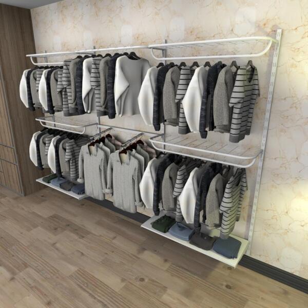 Kit Para Closet Com 18 Peças Regulável 300x200 Cm Tonalidade