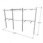 Kit Para Closet Com 18 Peças Regulável 300x200 Cm Tonalidade