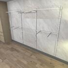 Kit Para Closet Com 18 Peças Regulável 300x200 Cm Tonalidade